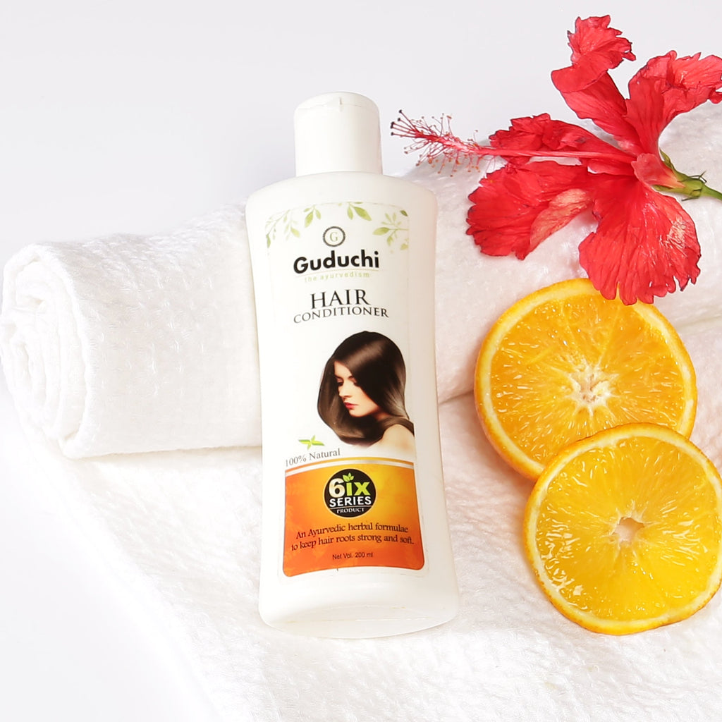 100% Natural Hair Conditioner for Strong Roots & Treating Dry, Damaged & Frizzy Hair - Guduchi Ayurveda