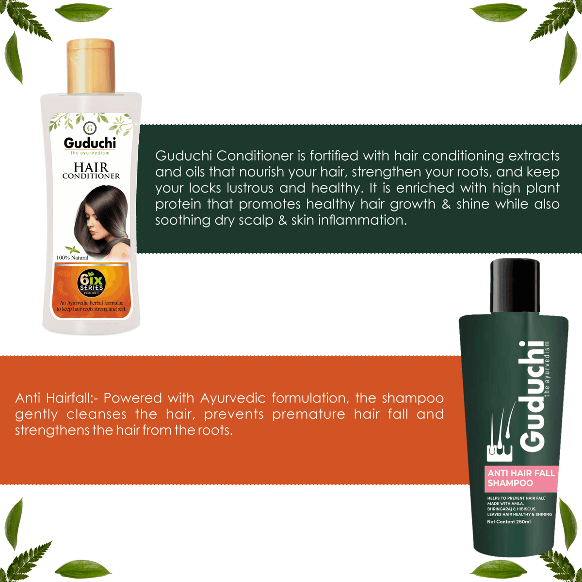 Buy Guduchi Ayurvedic Shampoo For Hair Fall And Conditioner