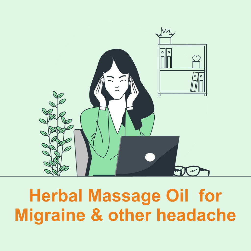 Guduchi Dashamoola body oil helps fight migraine and other headache | For External Use | 200 ML - Guduchi Ayurveda
