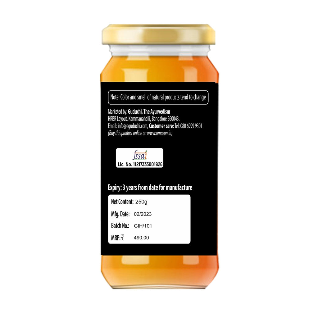 Guduchi Ginger Honey - a Natural Immunity Booster- 250gms - Guduchi Ayurveda