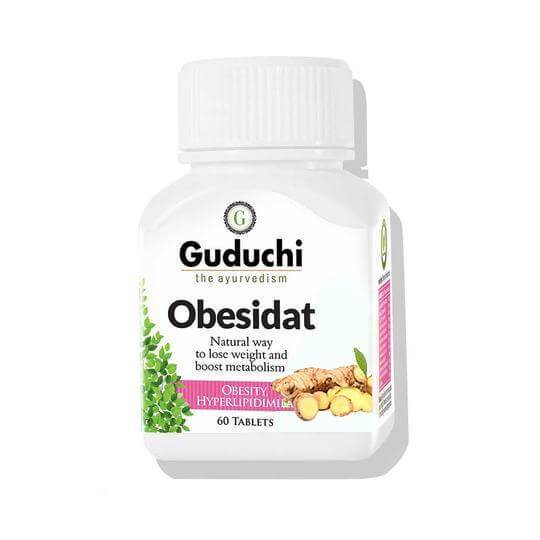 Obesidat - Proven Ayurvedic Weight Loss Supplement for Men & Women 60Tablet - Guduchi Ayurveda