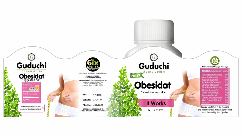 Use Obesidat to Lose weight in 90 Days and Never to gain it Back. - Guduchi Ayurveda