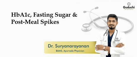 HbA1c, Fasting Sugar & Post-Meal Spikes - Guduchi Ayurveda
