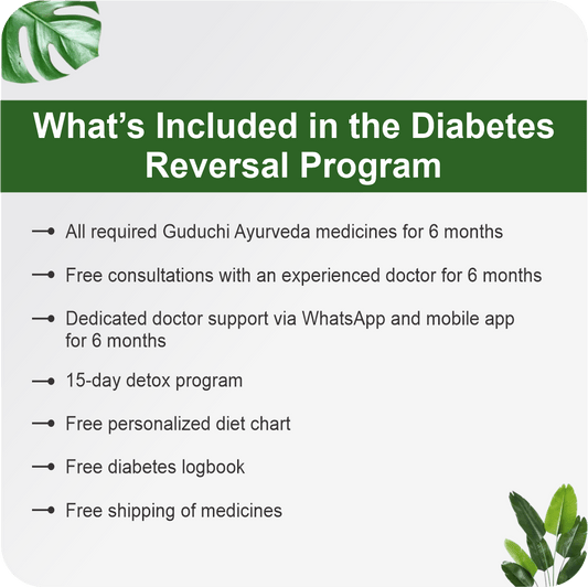 Diabetes Reversal program. - Guduchi Ayurveda