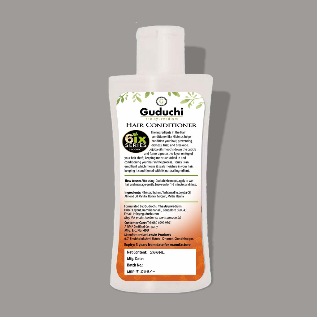 100% Natural Hair Conditioner for Strong Roots & Treating Dry, Damaged & Frizzy Hair - Guduchi Ayurveda