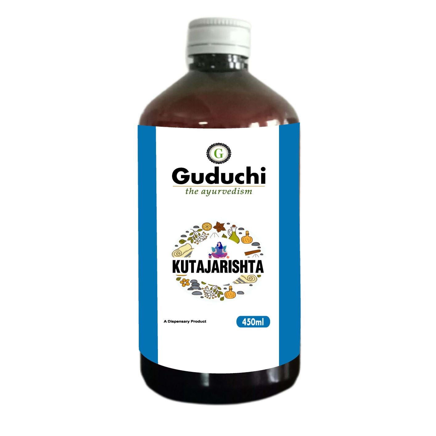 Asava Arishta Kutajarishta | Useful in Anti-Dysentery, Diarrhea | Digestive disorders | 450ML - Guduchi Ayurveda