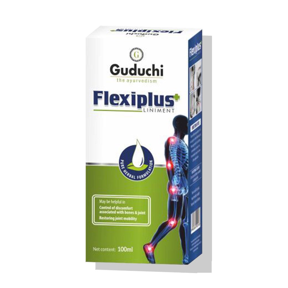 Flexiplus Massage Oil for Muscle, Knee, Joint & Back Pain - Guduchi Ayurveda