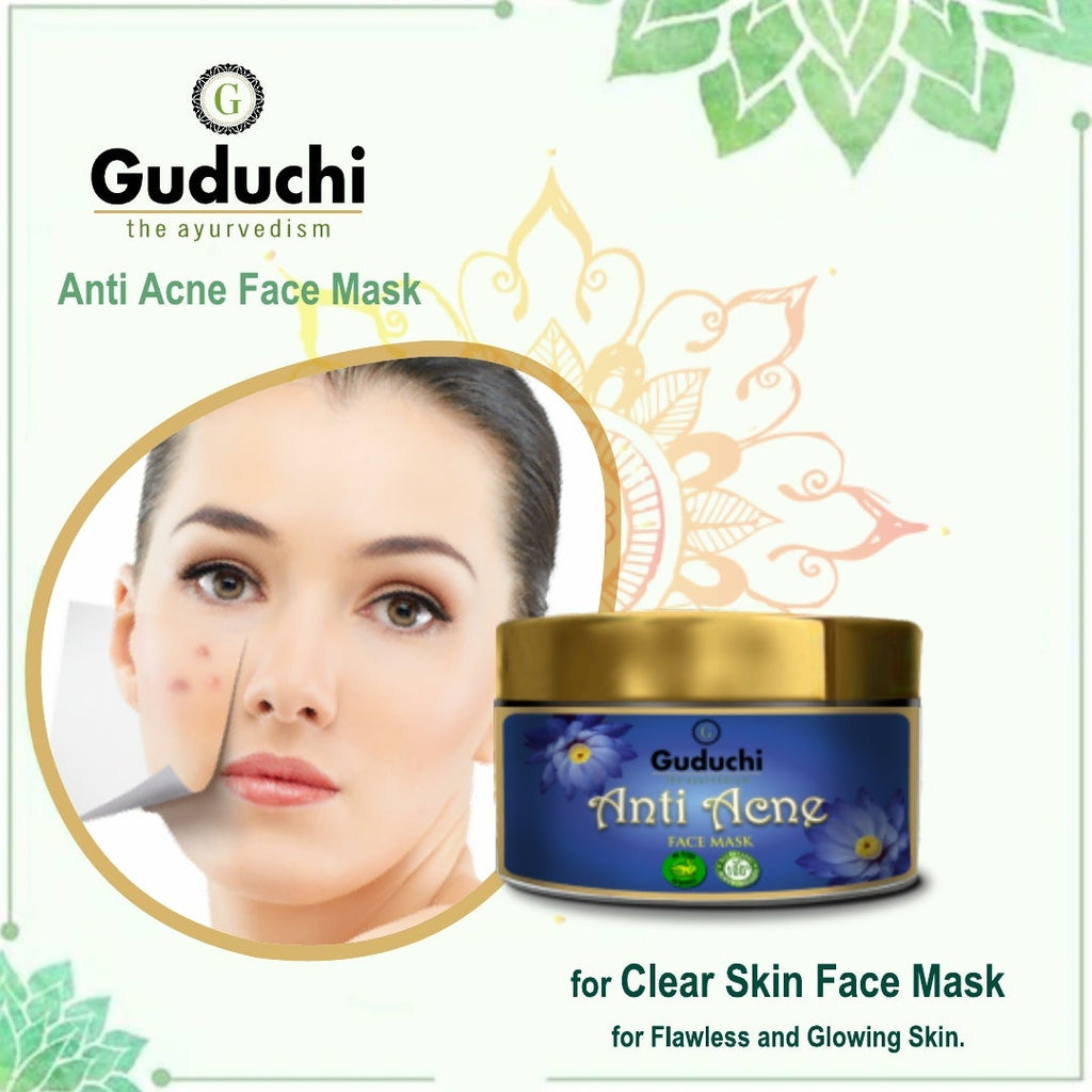 Guduchi Anti Acne Clear Skin Face Mask for Flawless and Glowing Skin - Guduchi Ayurveda