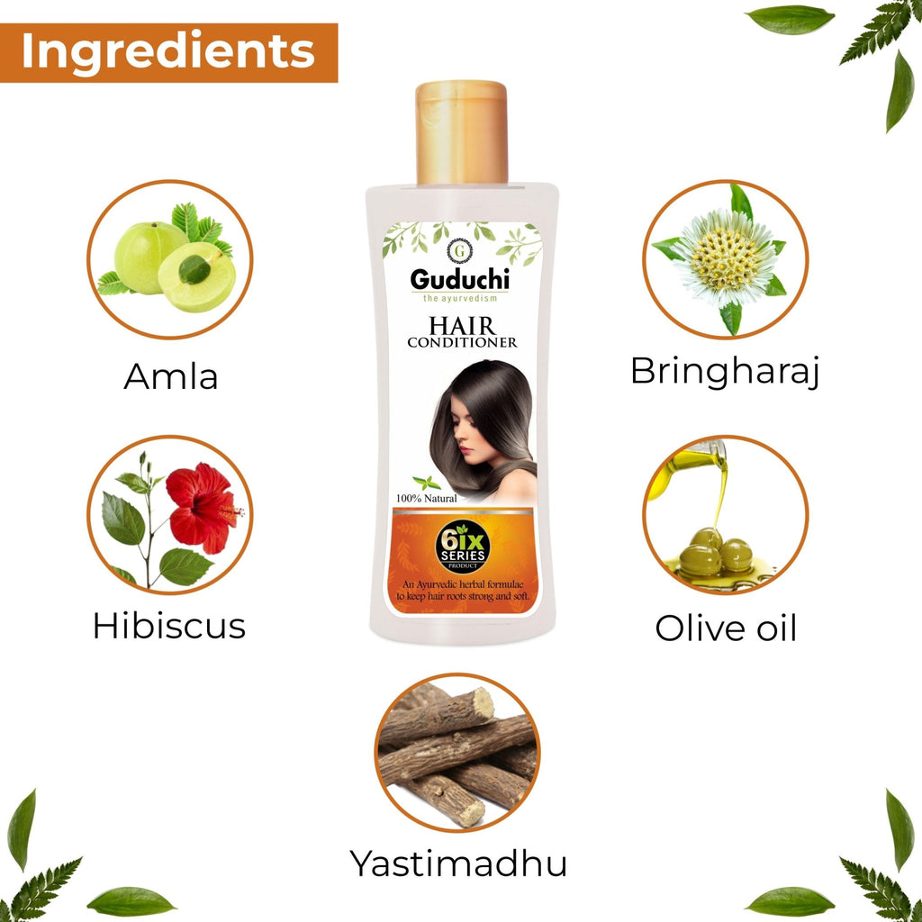 Guduchi Ayurveda Anti-Dandruff Shampoo & Conditioner Combo For Dandruff Control, Dry & Frizz Free Hair. - Guduchi Ayurveda