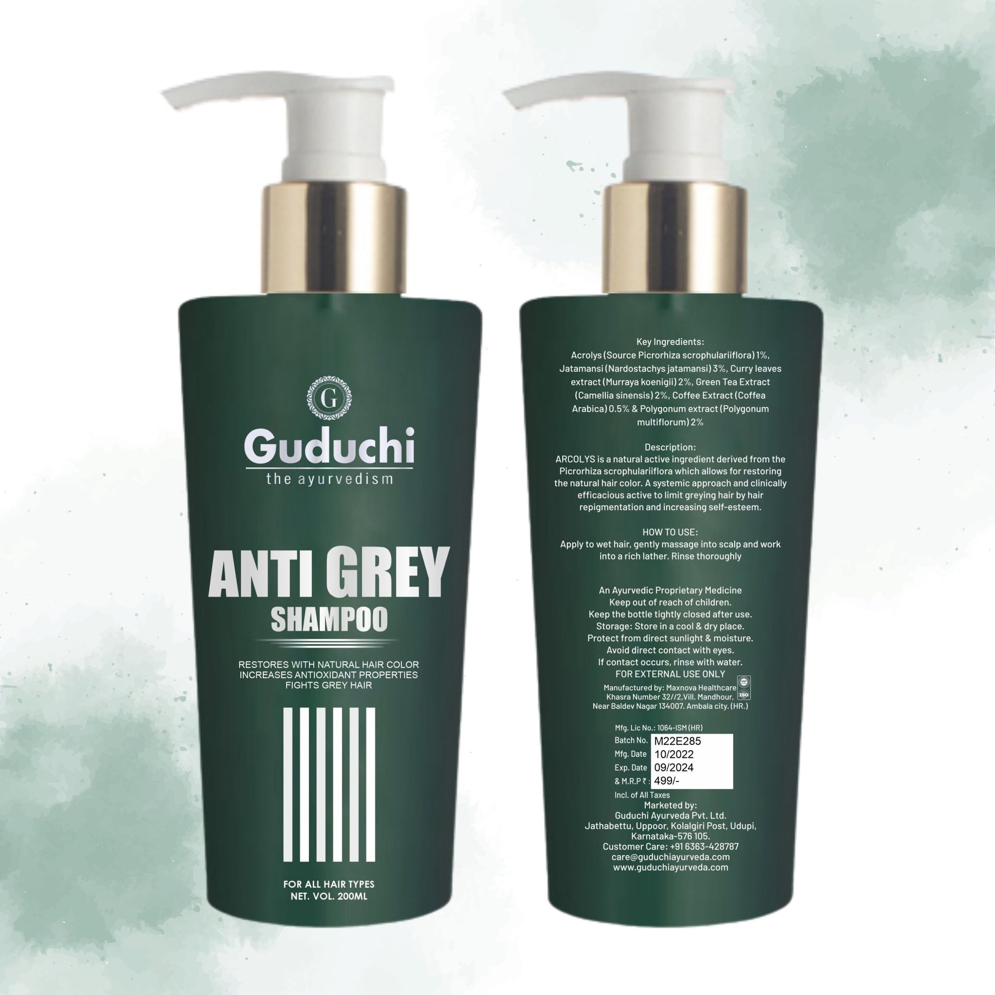 Guduchi Ayurveda Anti Grey shampoo. - Guduchi Ayurveda