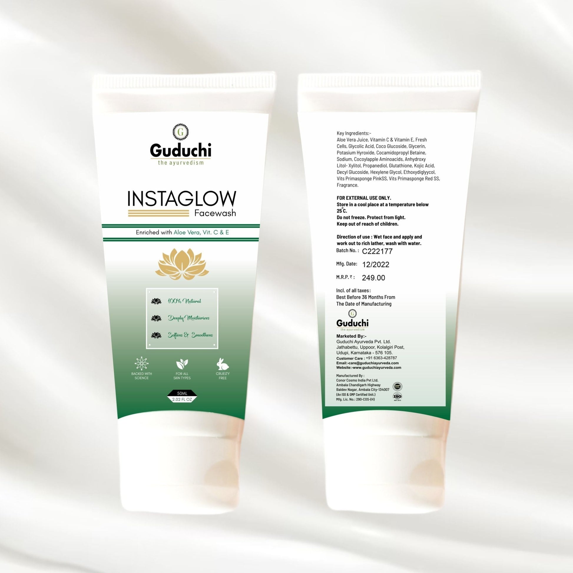 Guduchi Ayurveda Insta glow face wash - Guduchi Ayurveda