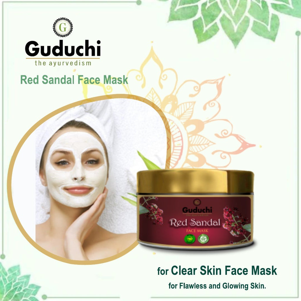 Guduchi Red Sandal Face Mask - Guduchi Ayurveda