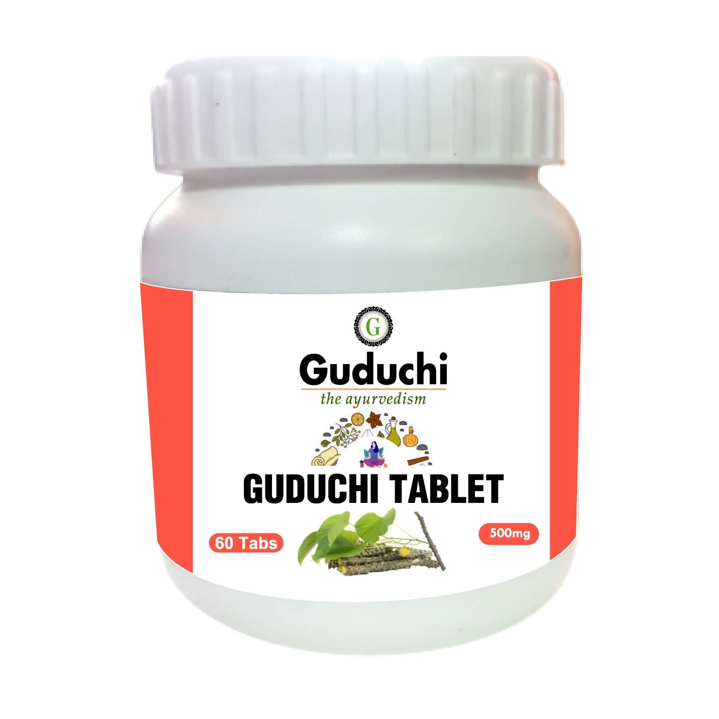 Guduchi Tablet | Immunity Booster | Improve digestive system | Helps Reduce Cold & Cough-60 Tabs| 500mg - Guduchi Ayurveda