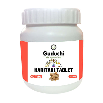 Haritaki Tablet- A Detoxification & Rejuvenation for Vata - 60 Tabs | 500mg - Guduchi Ayurveda