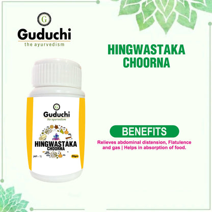 Hingwashtak Choorna -A- Digestion Care | 50gm - Guduchi Ayurveda