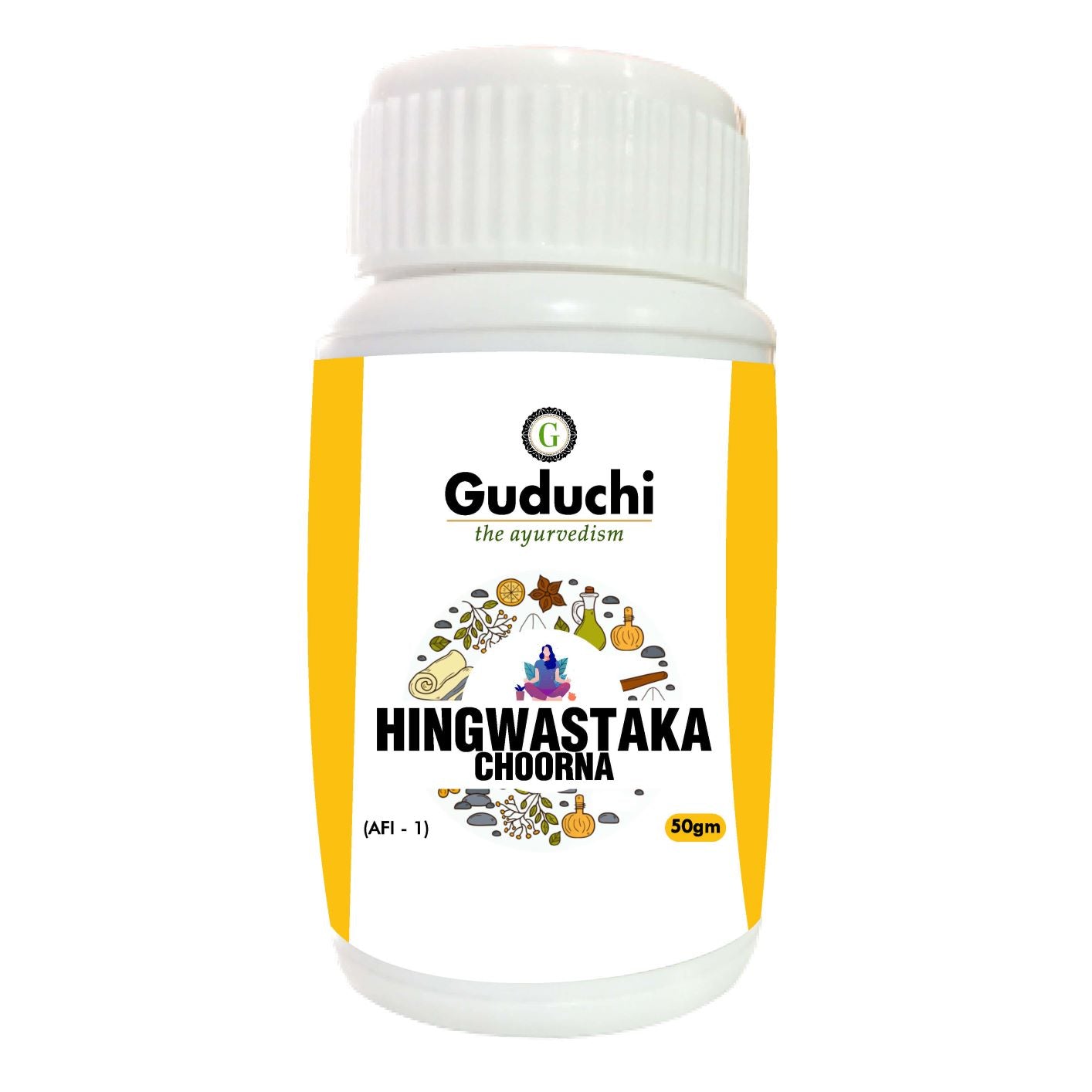 Hingwashtak Choorna -A- Digestion Care | 50gm - Guduchi Ayurveda