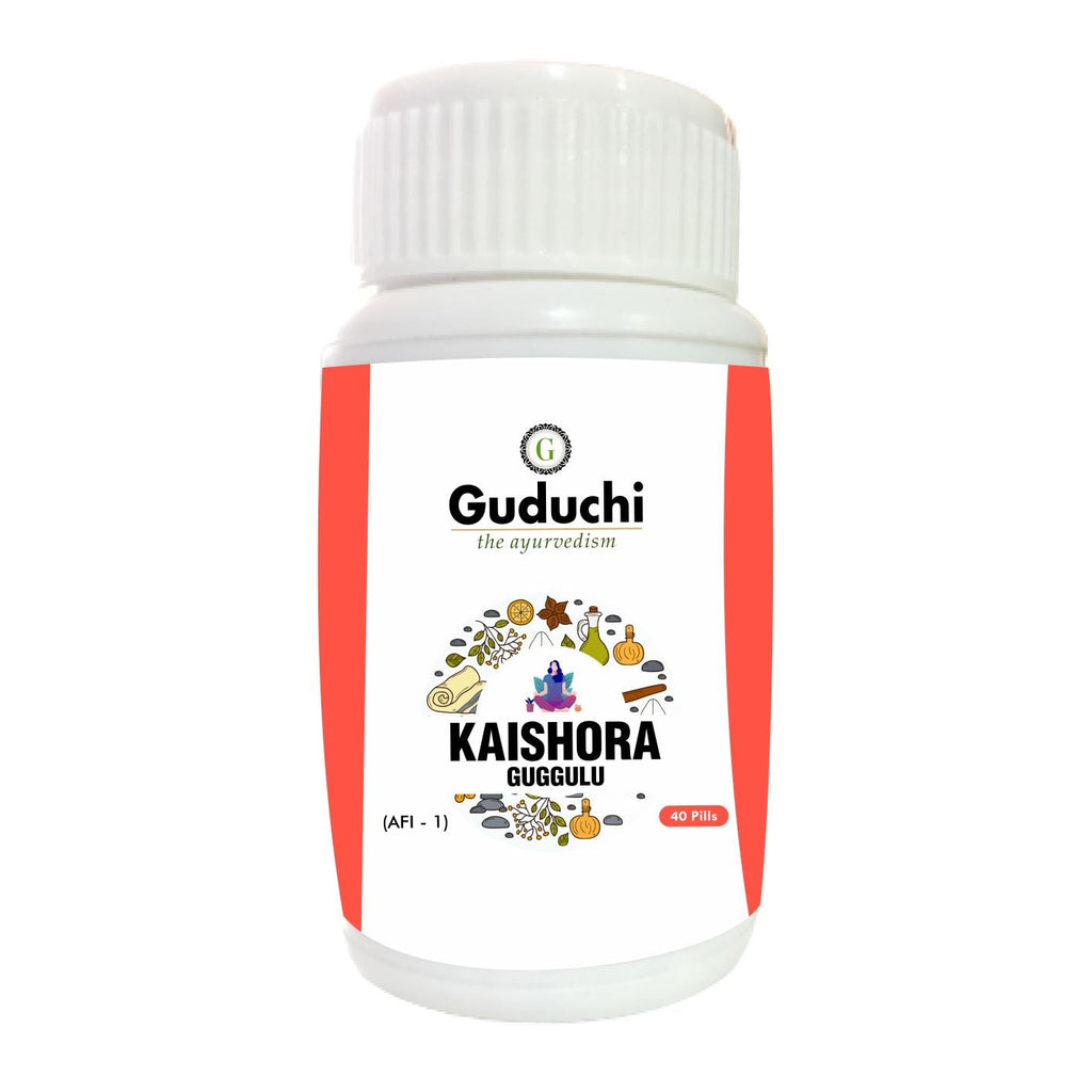 Kaishore Guggulu- Beneficial for Gout & its complications-40 Pills - Guduchi Ayurveda