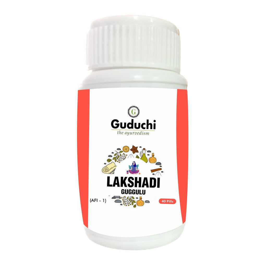 Lakshadi Guggulu | Helps maintain great bone health-40 Pills - Guduchi Ayurveda