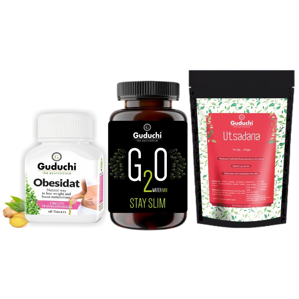 Postnatal weight loss: Obesidat, G2O water mix and Utsadana - Guduchi Ayurveda