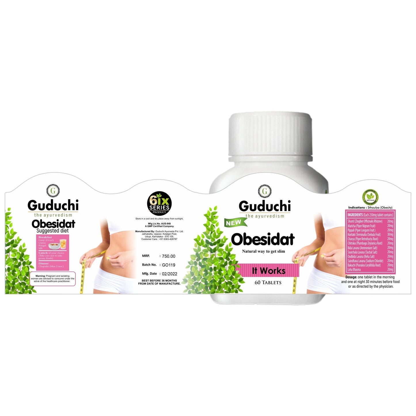 Postnatal weight loss: Obesidat, G2O water mix and Utsadana - Guduchi Ayurveda