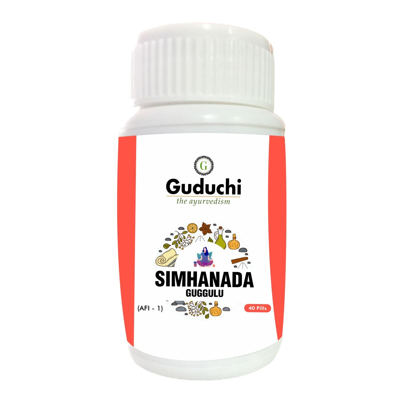 Simhanada Guggulu | Used for joint pains, swelling, stiffness & inflammation-40 Pills - Guduchi Ayurveda