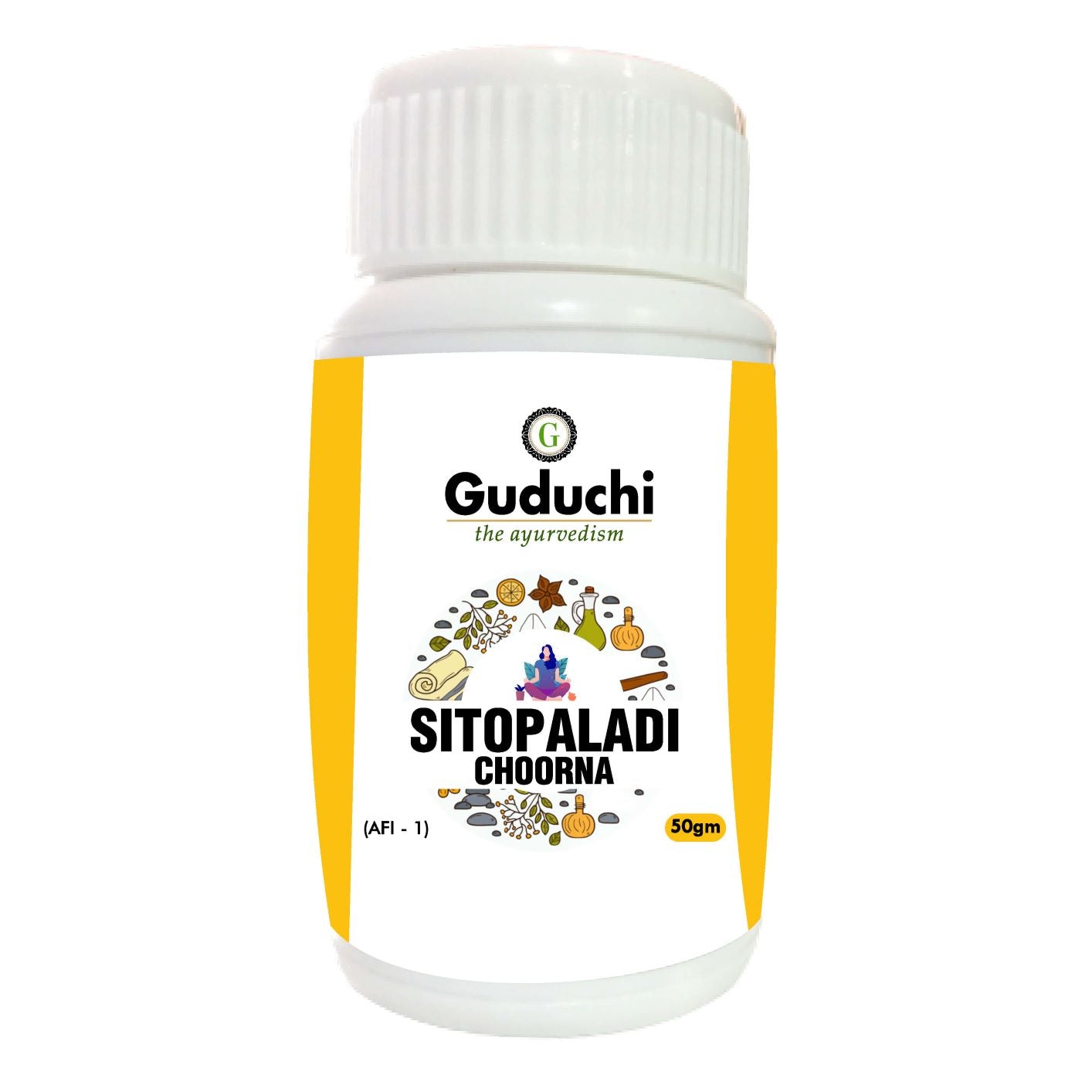 Sitopaladi Choorna |Effective Remedy for Cold-Cough | Quick Relief from Chest Congestion | 50gm - Guduchi Ayurveda